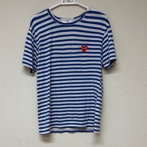 Comme des Garçons Play Stripped T-Shirt Size M